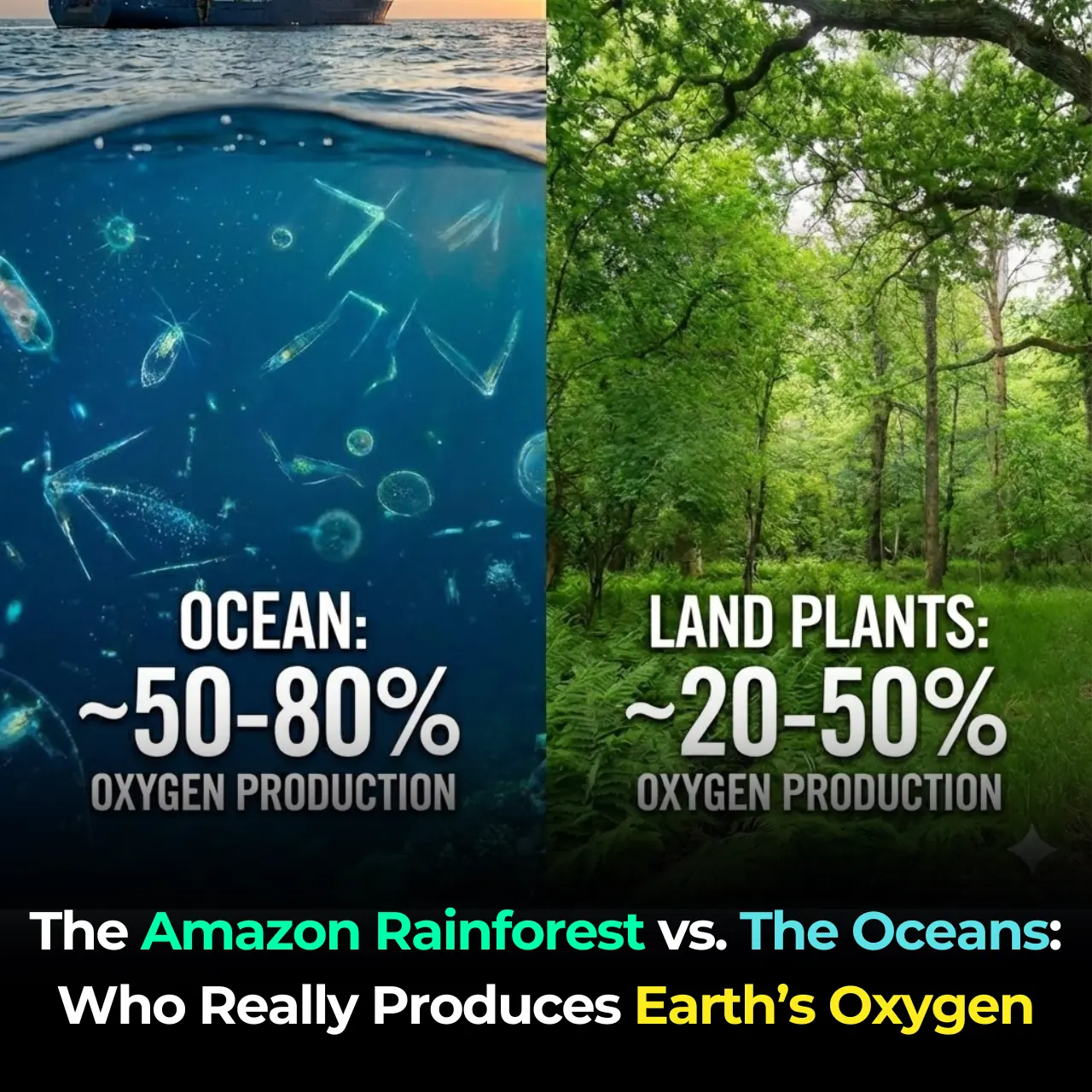 The Amazon Rainforest vs. The Oceans: Who Really Produces Earth’s Oxygen?