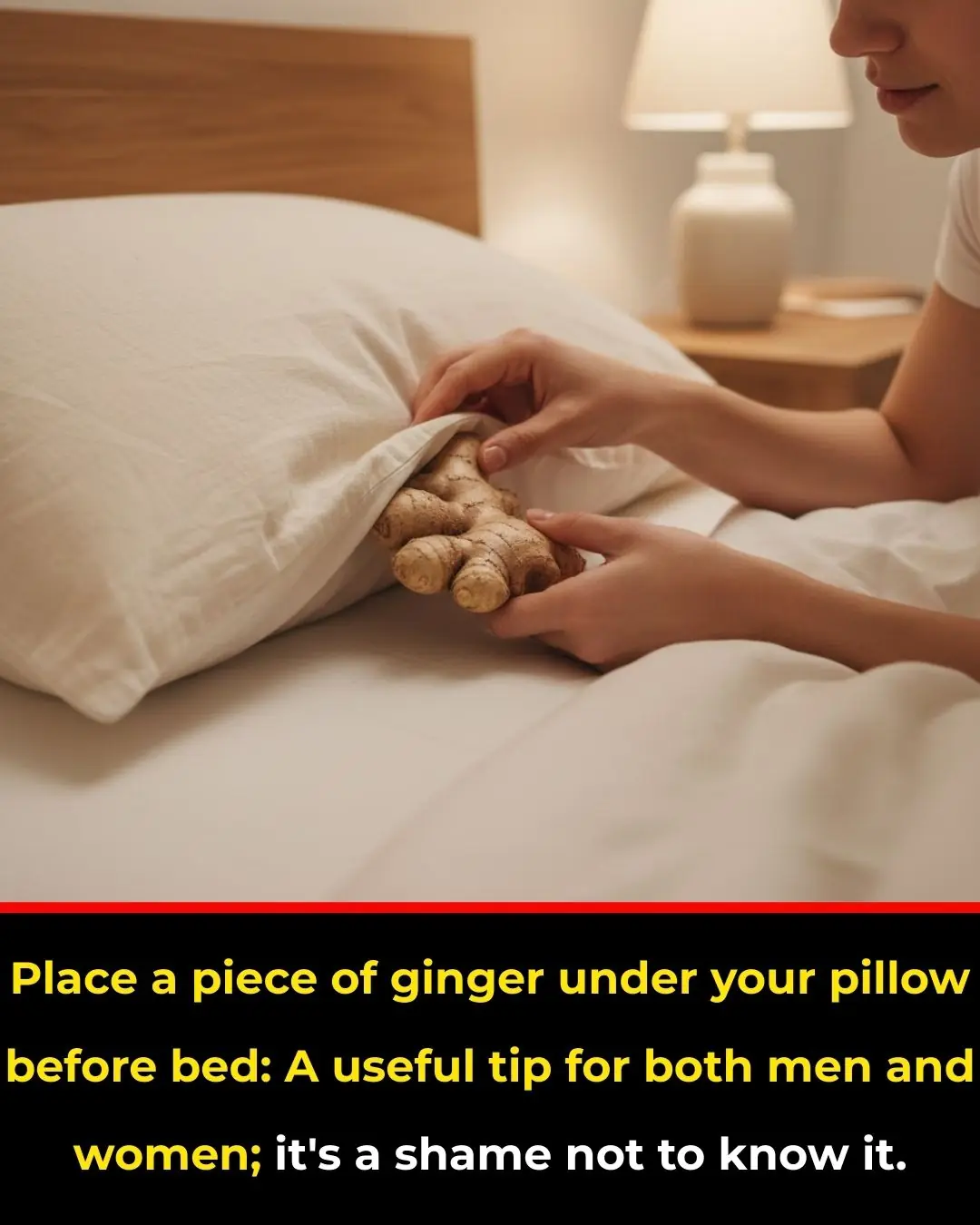 Place a Piece of Ginger Under Your Pillow Before Sleeping: A Simple Tip Both Men and Women Should Know