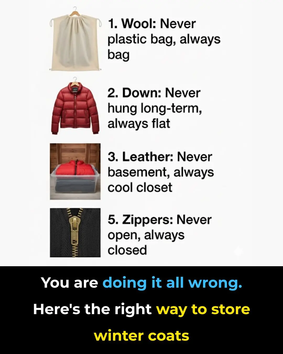 You’re Doing It All Wrong: The Right Way to Store Winter Coats
