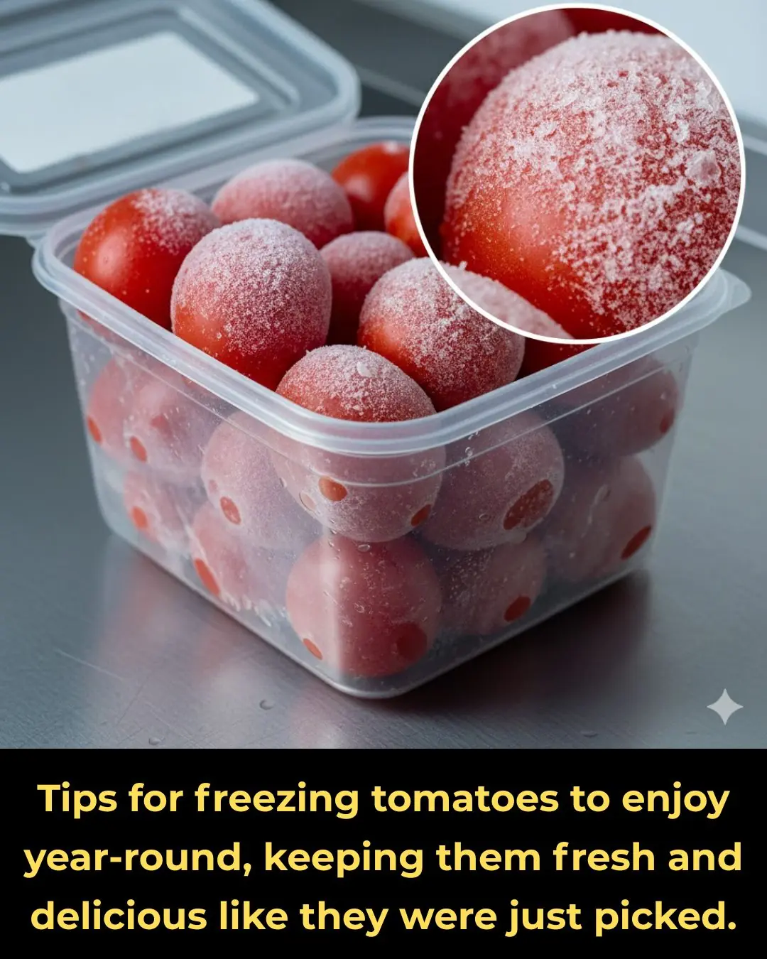 Tips for freezing tomatoes to enjoy year-round, keeping them fresh and delicious like they were just picked.