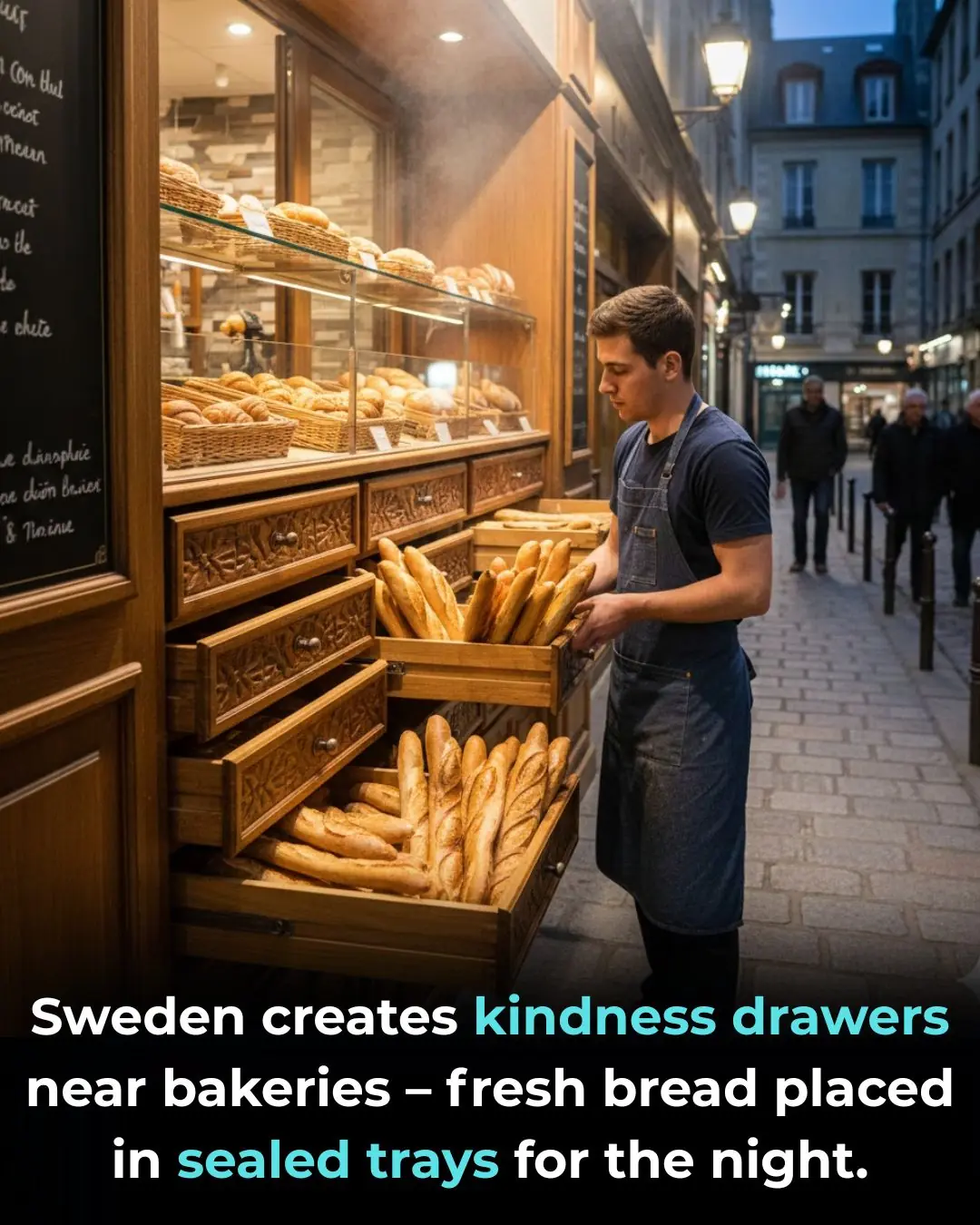 Sweden's Kindness Drawers: A Quiet Act of Sharing Fresh Bread with Those in Need