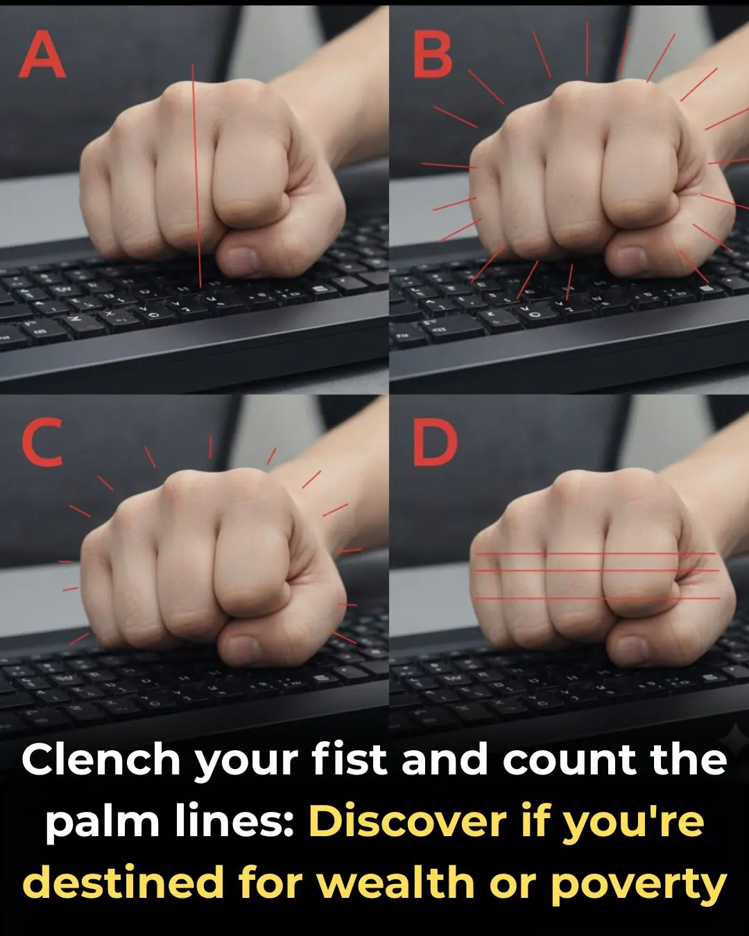 Clench Your Fist And Count The Palm Lines
