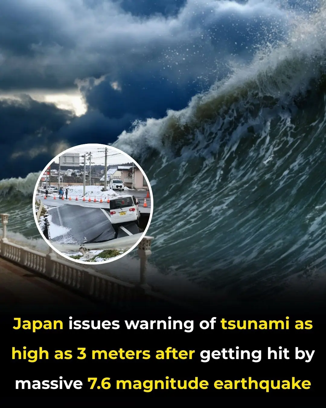 Japan Issues Tsunami Warning Following 7.6 Magnitude Offshore Earthquake