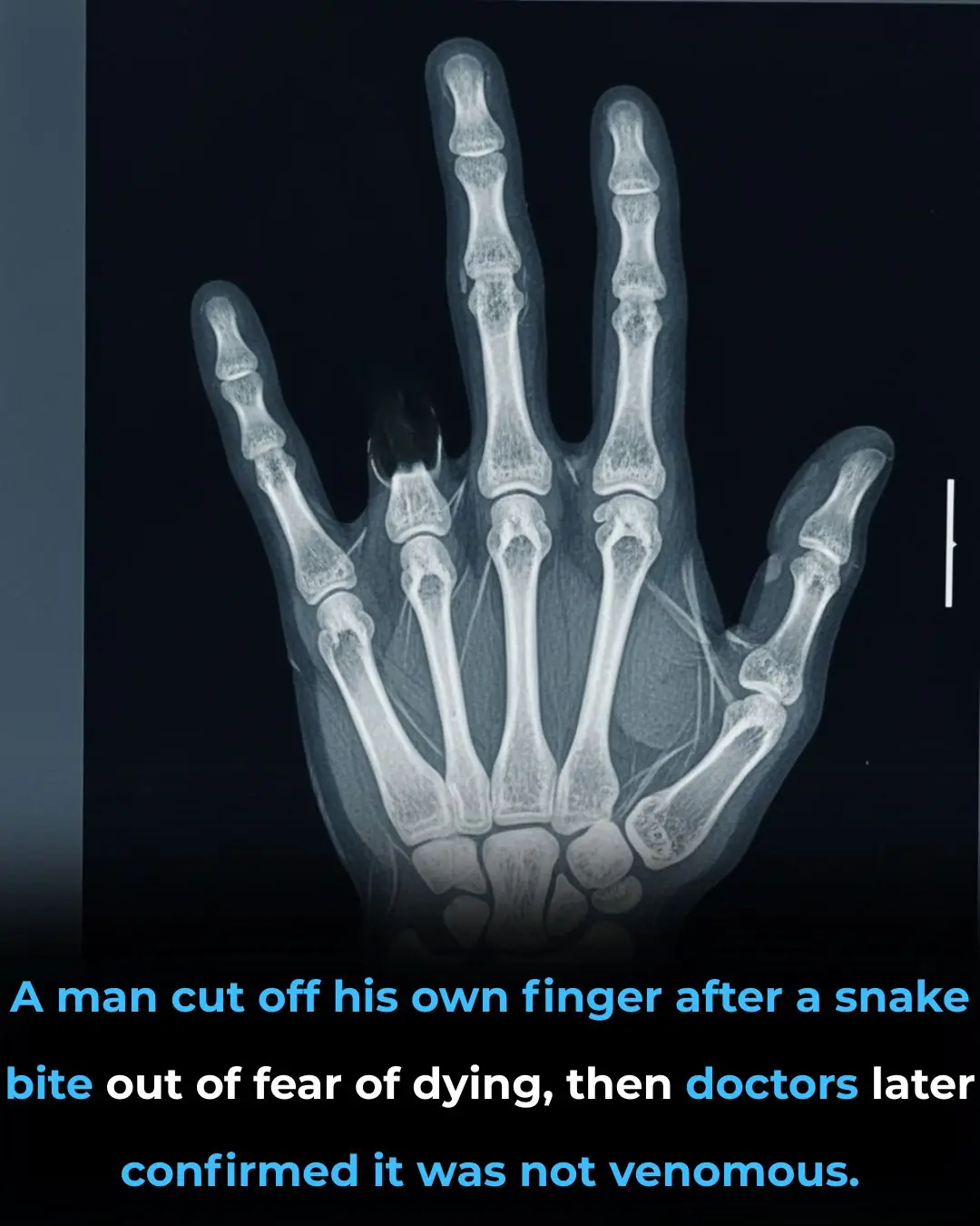 Man in China Cuts Off Finger After Snake Bite, Fearing Venomous Attack – Doctors Confirm It Was Harmless