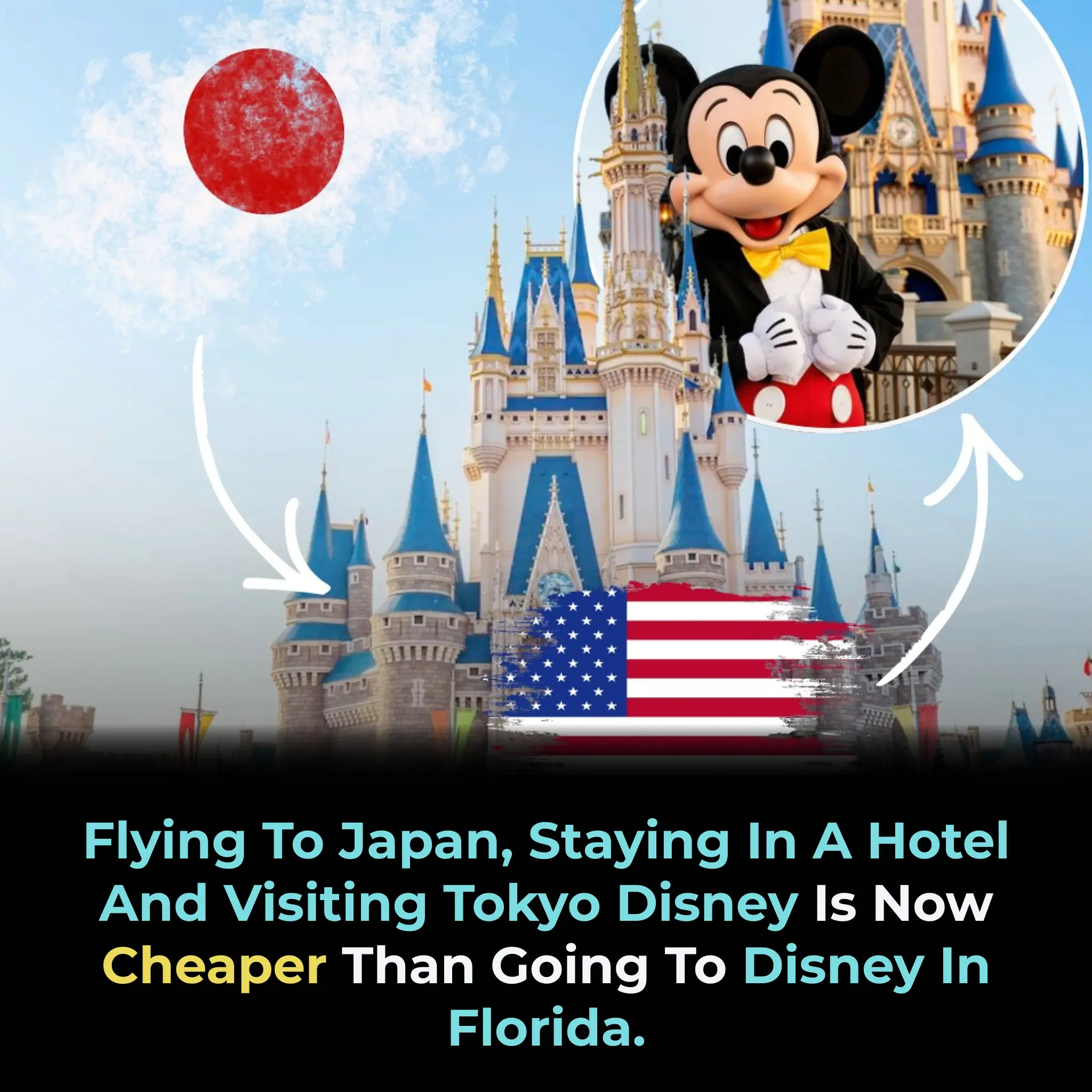 The Cost of a Trip to Tokyo Disney is Now Cheaper Than Going to Disney in Florida