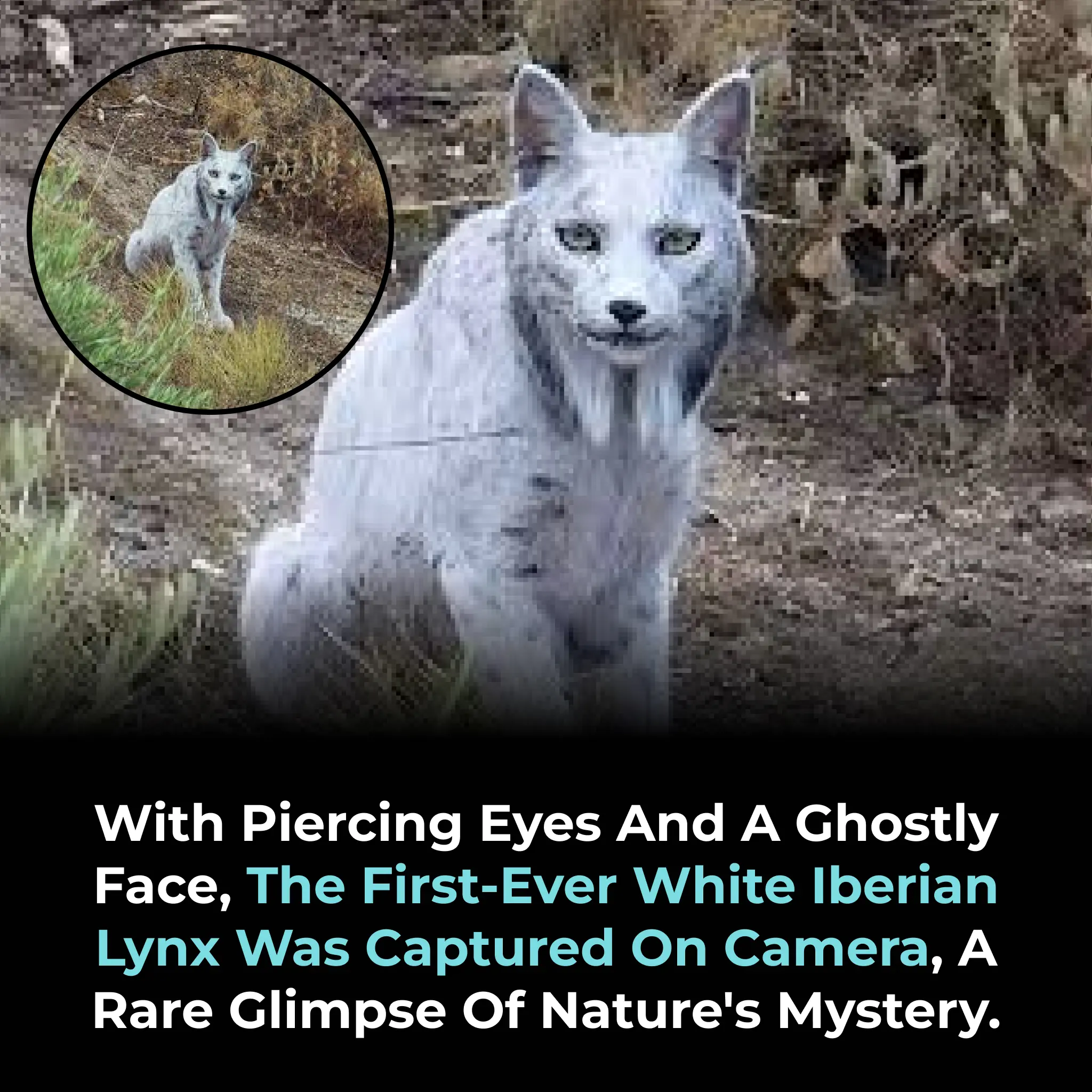 The First-Ever Leucistic Iberian Lynx Captured on Camera: A Rare and Powerful Symbol of Hope