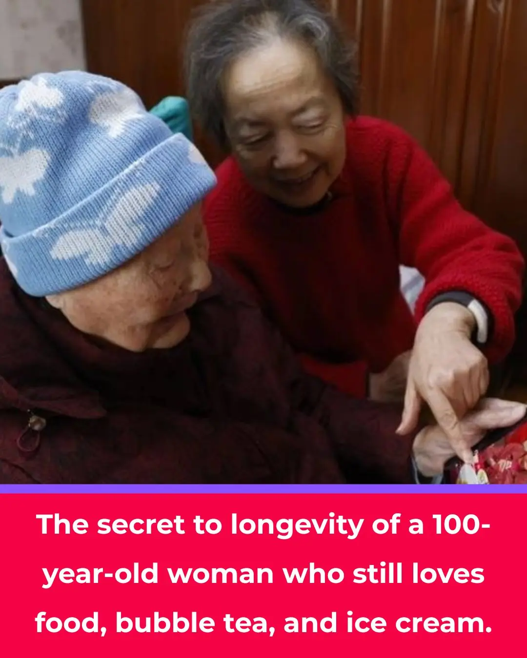 The Longevity Secrets of a 100-Year-Old Grandmother Who Still Loves Food, Milk Tea, and Ice Cream