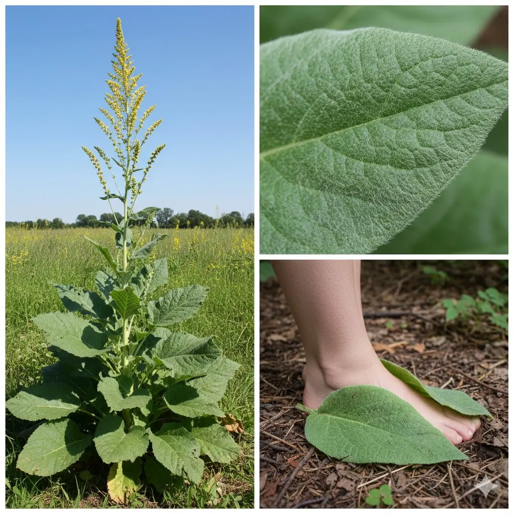 Why You Should Put Mullein Leaves on the Soles of Your Feet