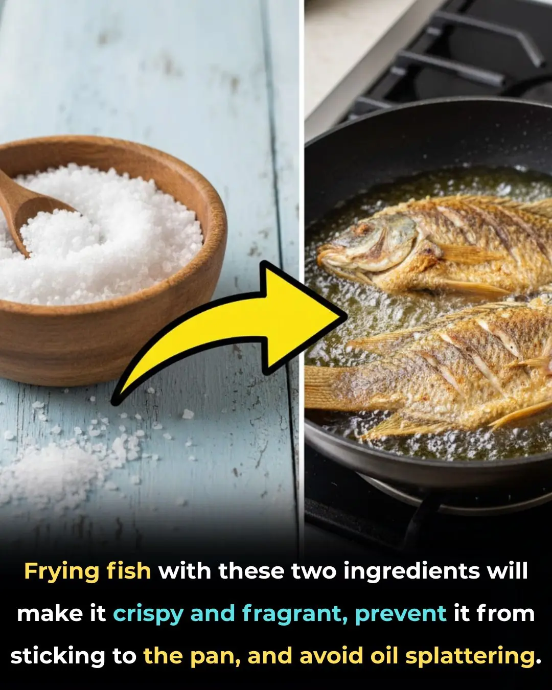 Fry the fish with these two ingredients, the fish will be crispy and fragrant, not sticking to the pan