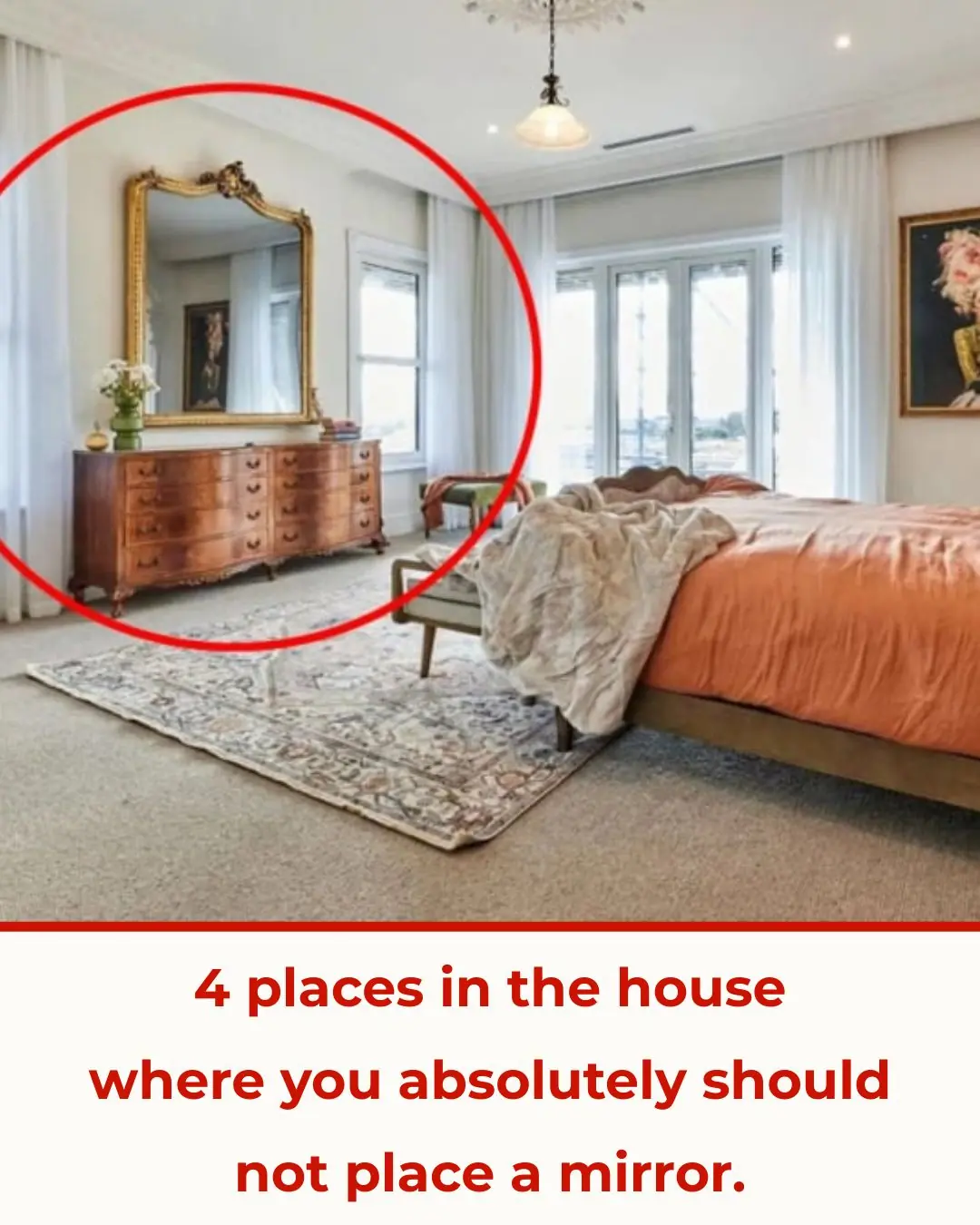 4 places in the house where you absolutely should not place a mirror