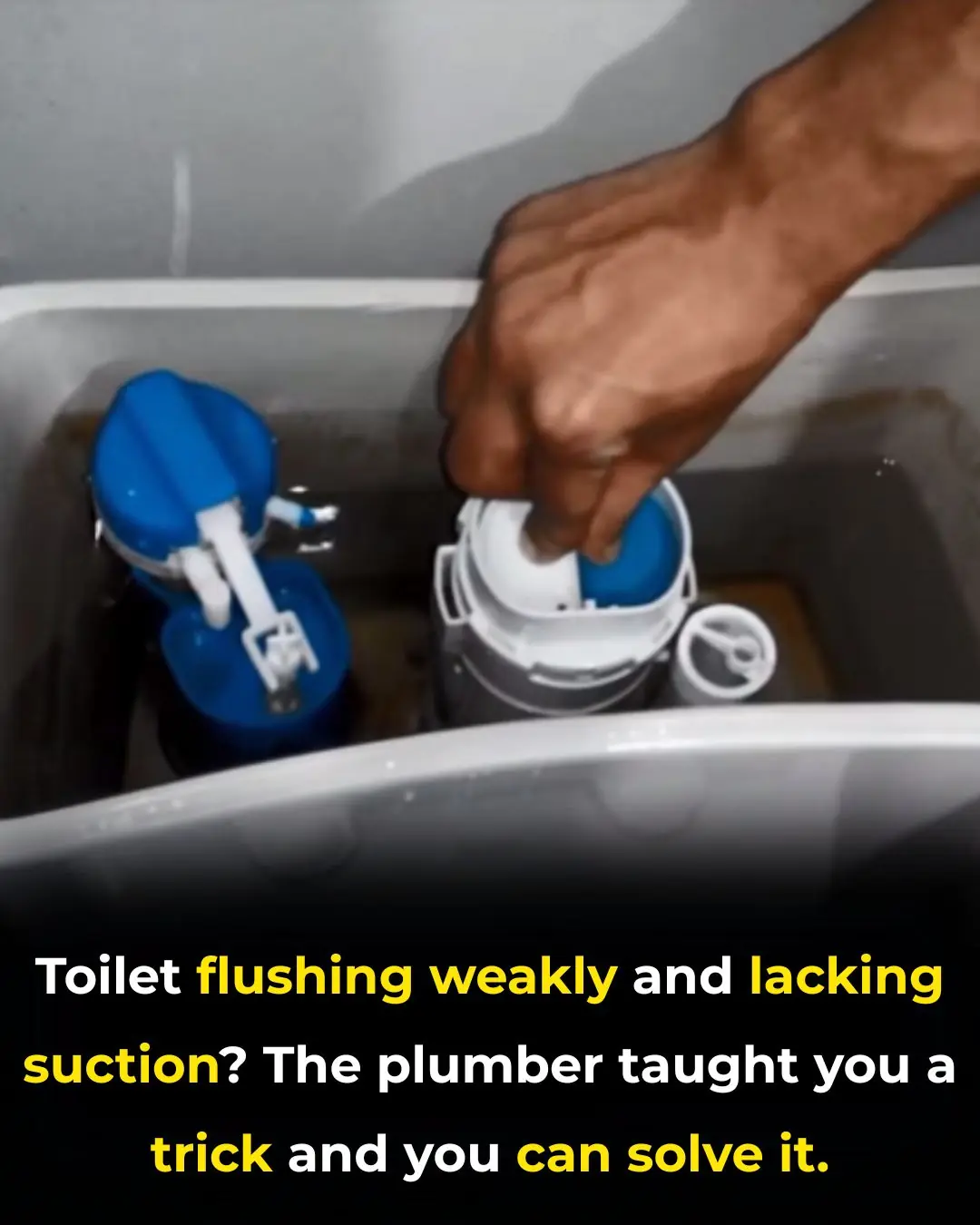 Toilet flushing weakly and lacking suction? The plumber taught you a trick and you can solve it
