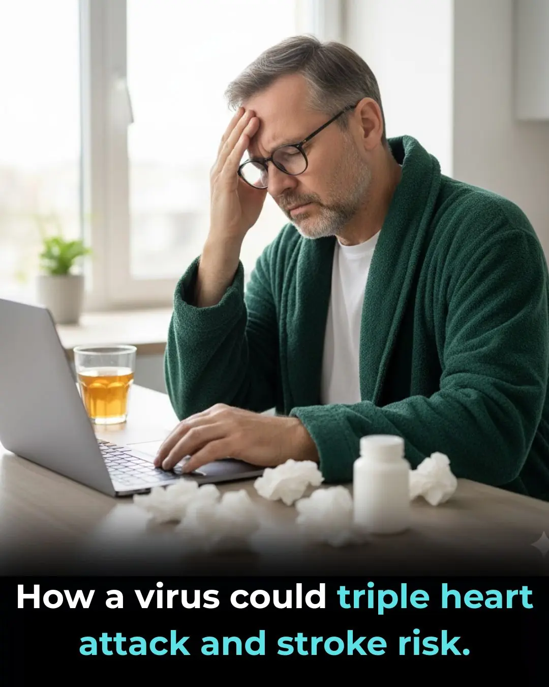 Viral Infections Can Triple the Risk of Heart Attack and Stroke