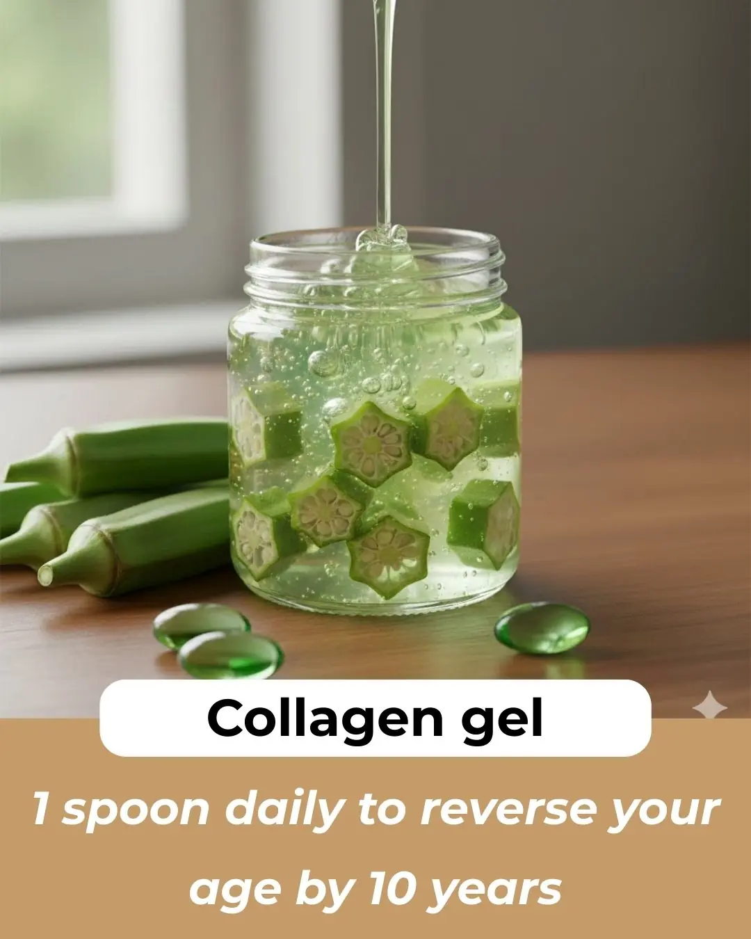 Homemade Okra Face Gel – Collagen Gel for Glowing Skin