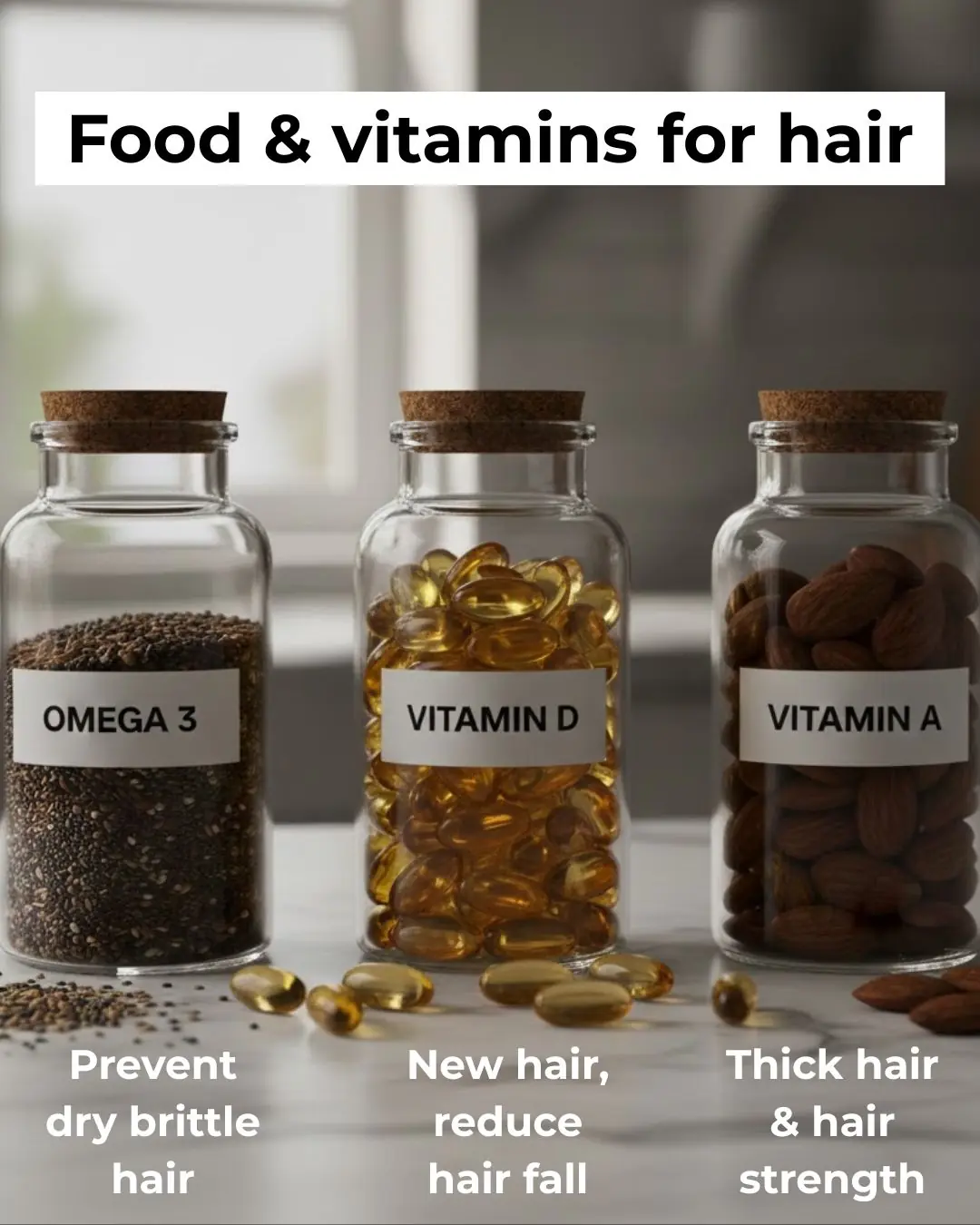Best Vitamins & Foods for Hair Growth