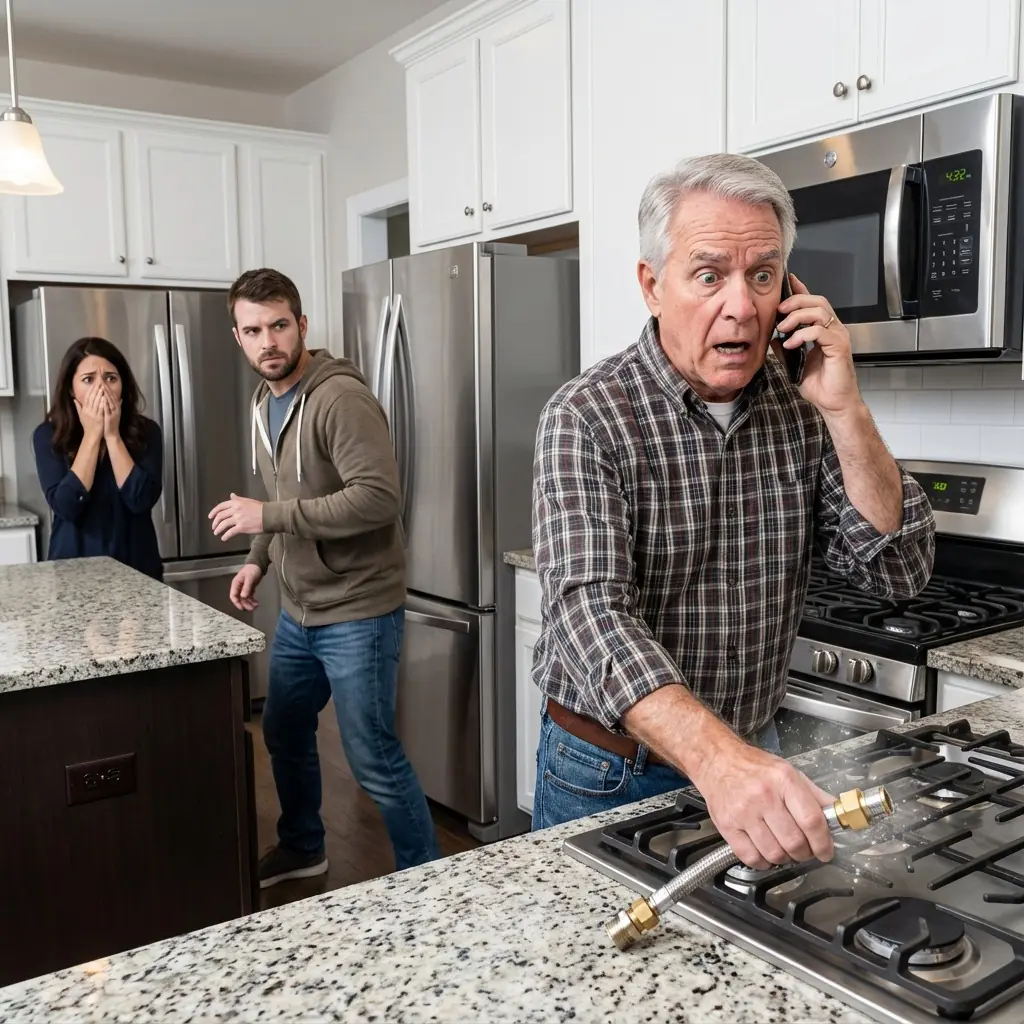 DURING A FAMILY DINNER AT MY DAUGHTER’S HOUSE, I FELT SICK AND WENT TO THE KITCHEN TO DRINK SOME WATER. WHAT I SAW IN HER KITCHEN MADE ME… CALL 911!