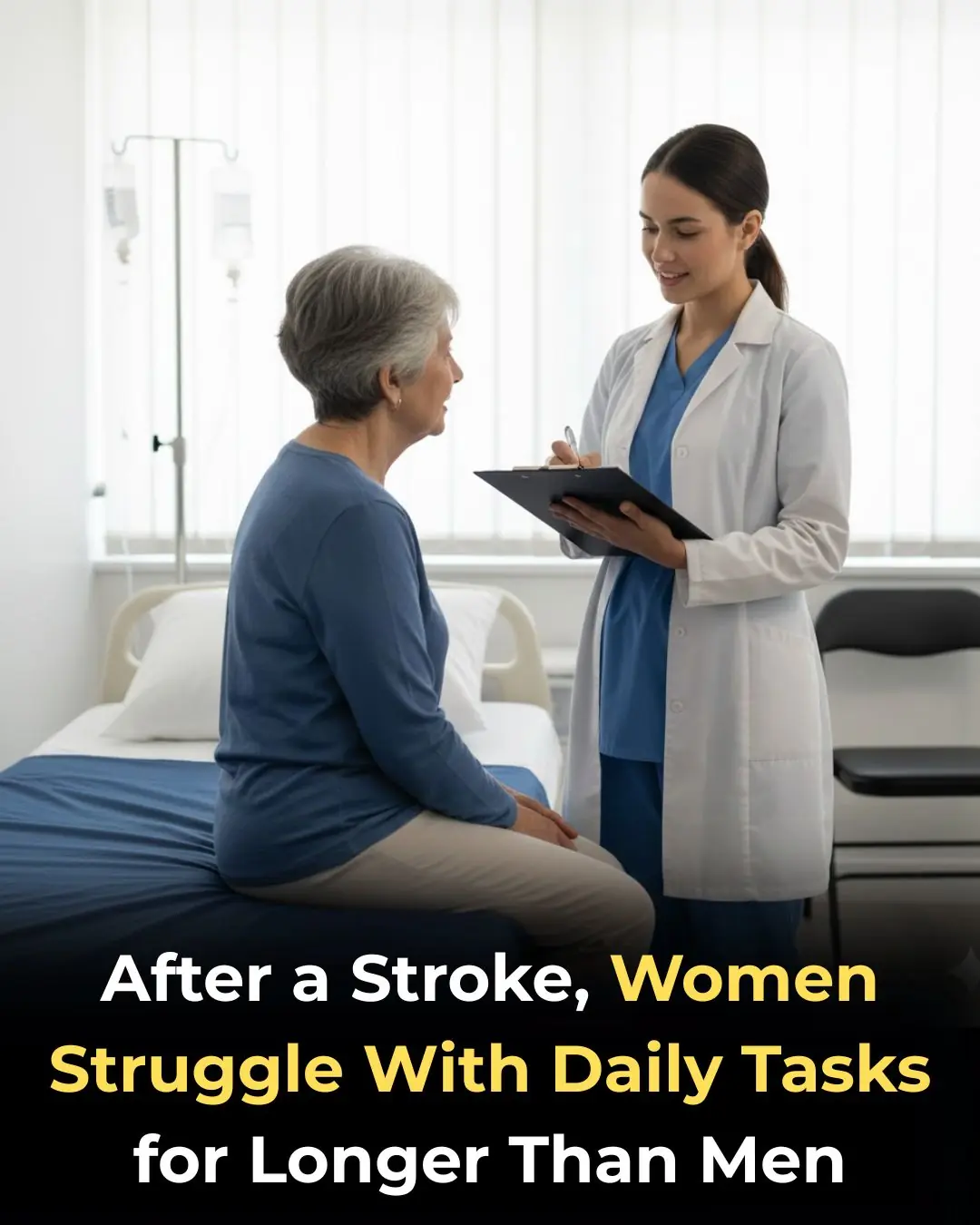 After a Stroke, Women Struggle With Daily Tasks for Longer Than Men