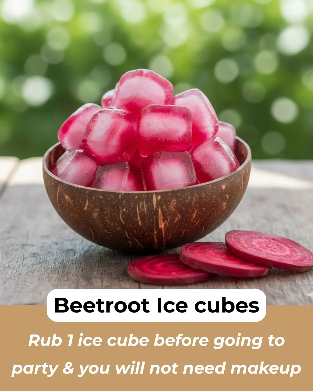 Beetroot Ice cubes for Glowing Skin