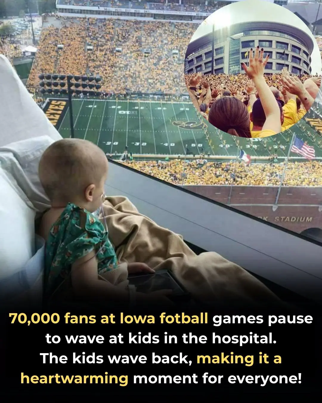 The Hawkeye Wave: How One Simple Gesture Brings Hope to Hospitalized Children