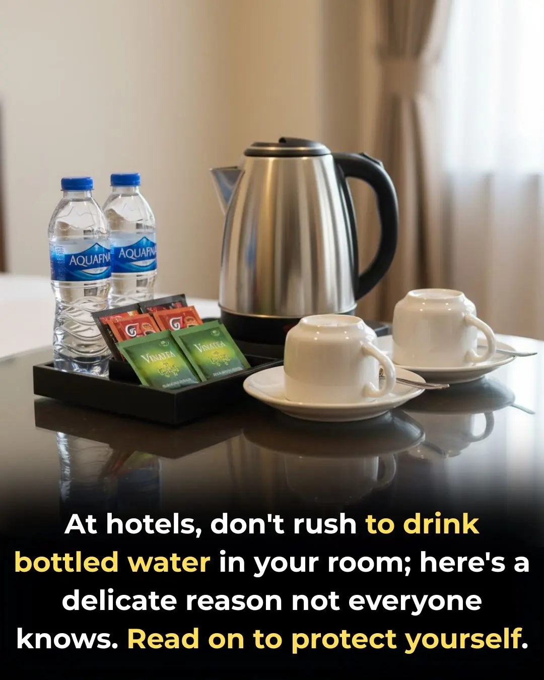 Don't use the 3 free things in motels and hotels