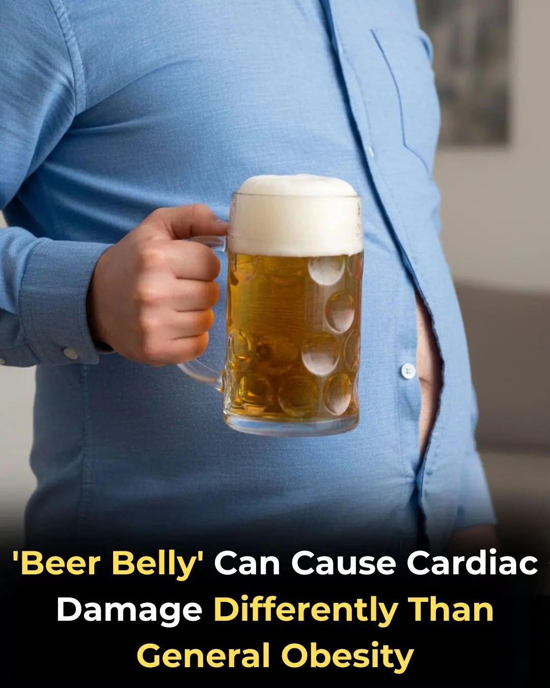 “Beer Belly” Fat May Damage the Heart Differently Than General Obesity, Study Suggests