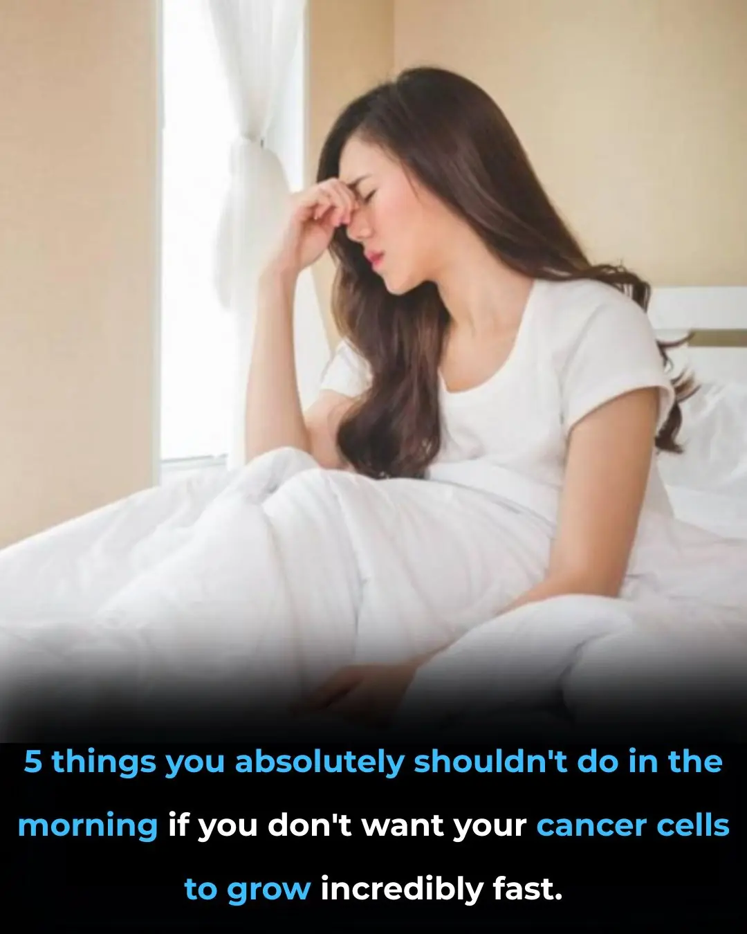 5 things you absolutely SHOULDN'T do in the morning if you don't want your cancer cells to "grow like wildfire"