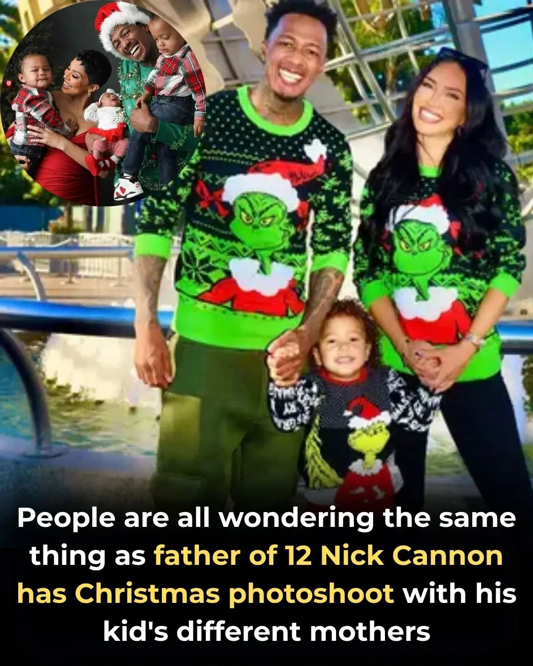 People are all wondering the same thing as father of 12 Nick Cannon has Christmas photoshoot with his kid's different mothers