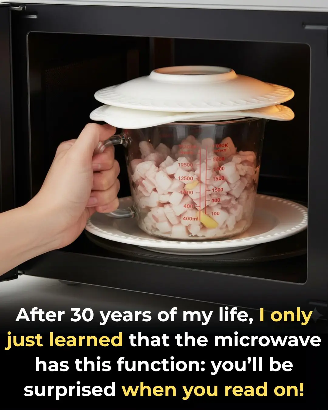 After 30 years of my life, I learned that microwave ovens have this function