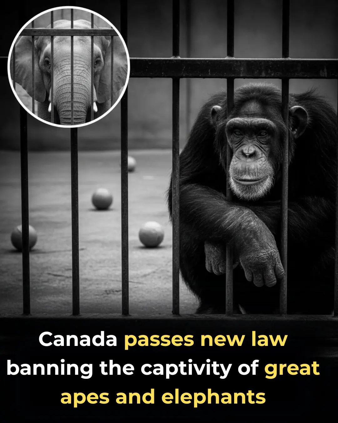 Canada Moves Toward Ending Captivity of Elephants and Great Apes
