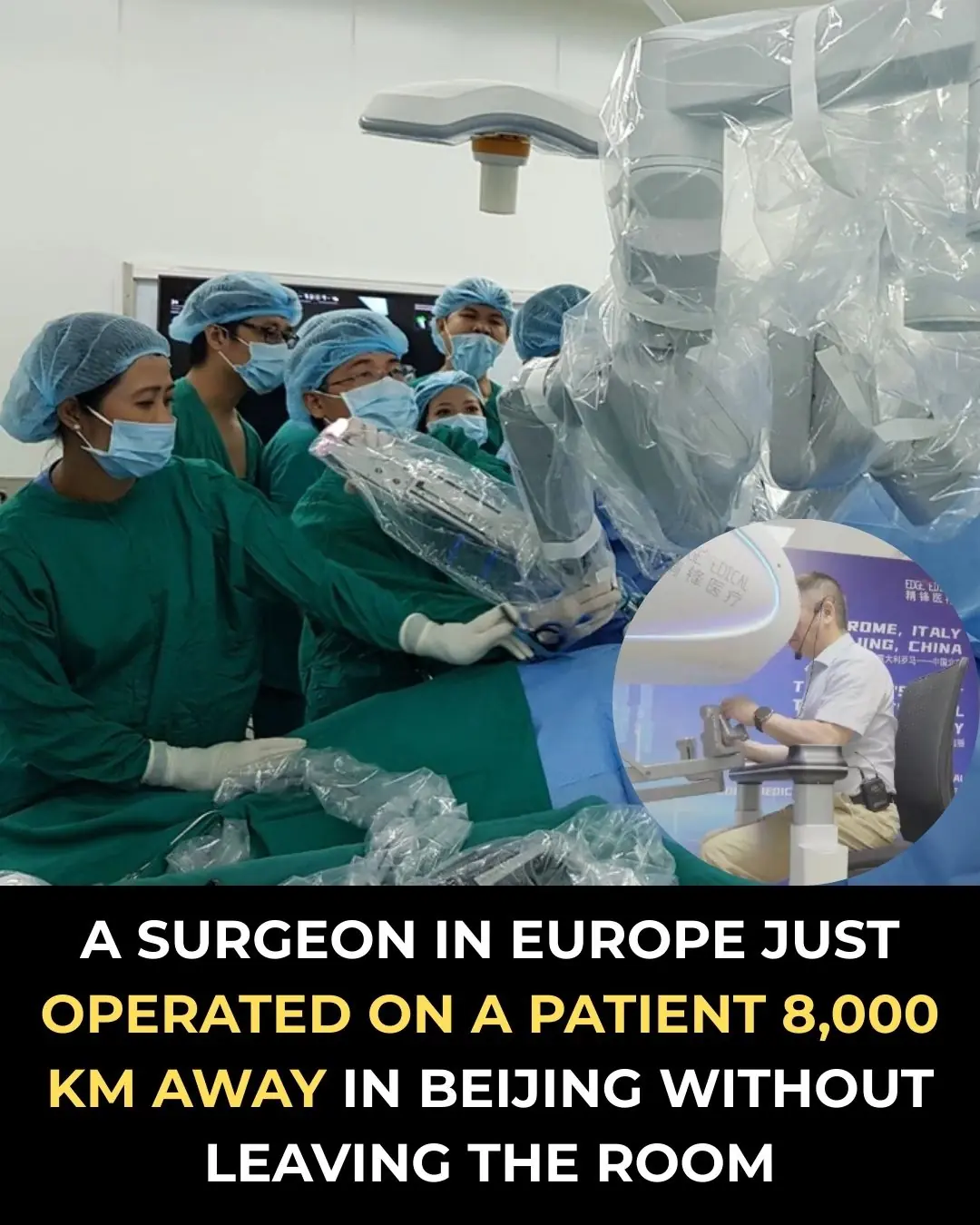 A Historic Milestone in Telesurgery: Real-Time Robot-Assisted Operation Across Continents