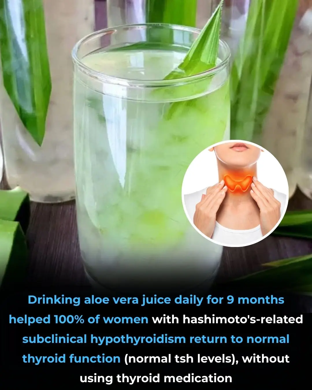 Daily Aloe Vera Juice Consumption and Improved Thyroid Function in Women with Subclinical Hashimoto’s Hypothyroidism