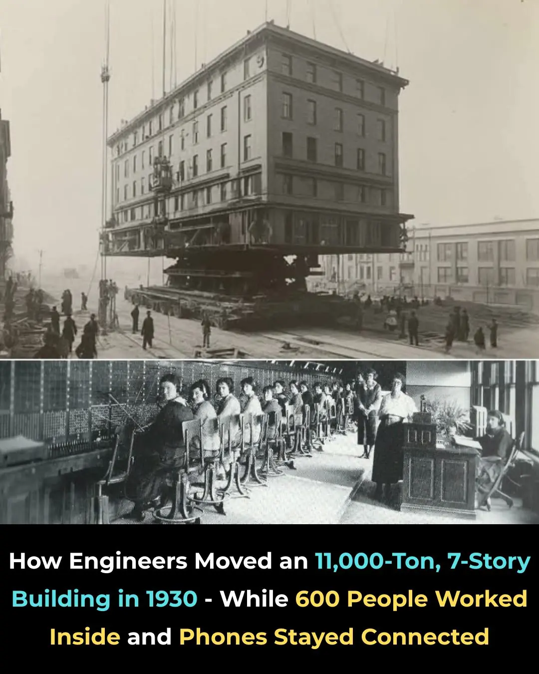 The Office That Never Stopped Working: How Engineers Moved a Seven-Story Building in 1930