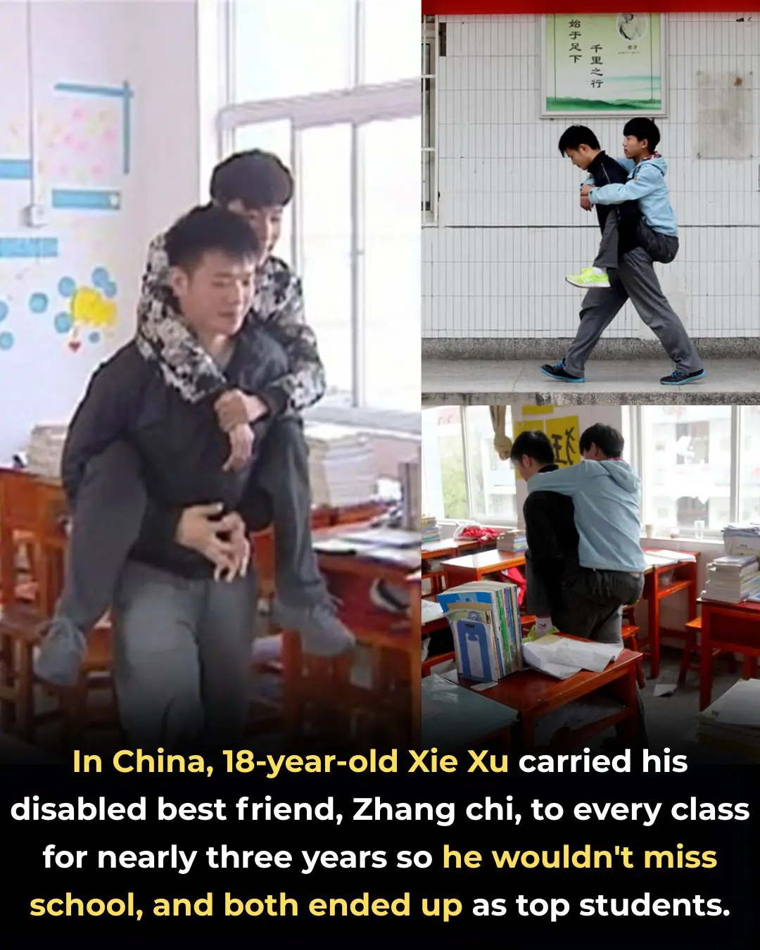 Carried by Friendship: How One Teenâs Dedication Helped His Best Friend Succeed