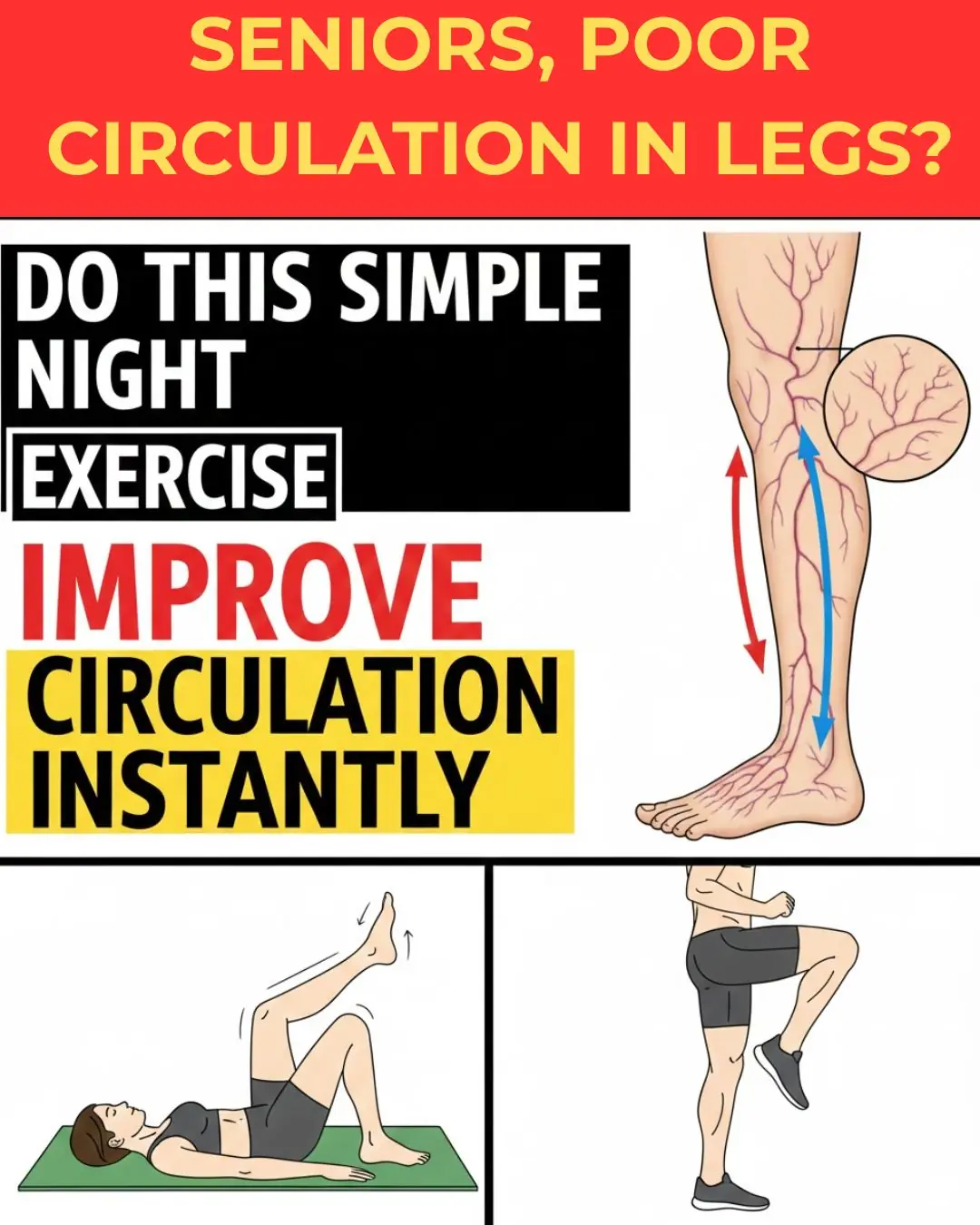 Top 10 Simple Exercises to Improve Circulation & Blood Flow in Your Feet and Legs (Seniors Must Try!)