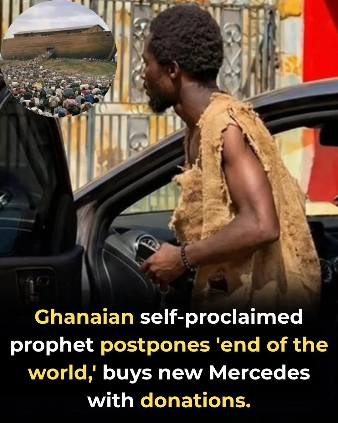 A doomsday prophecy, delayed apocalypse, and a luxury car—full story in the comments 👇