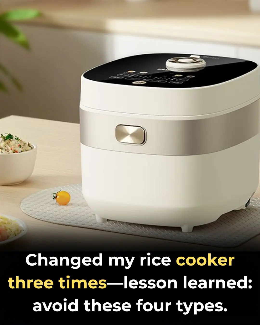 It wasn't until the third time I changed the rice cooker that I realized it