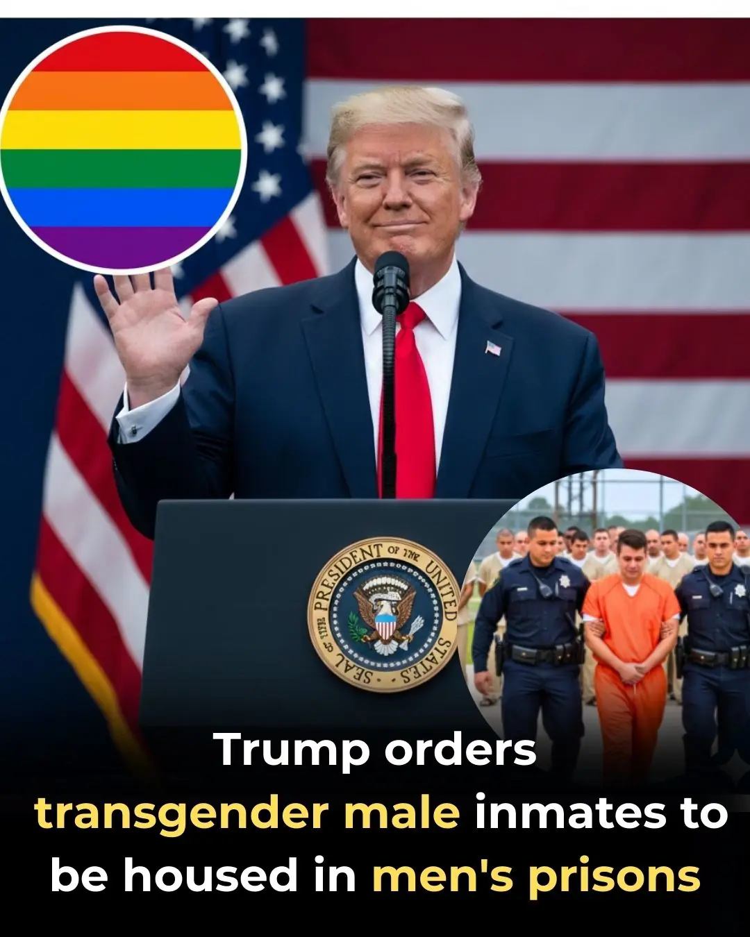Trump Orders Transgender Male Inmates to Be Housed in Men’s Prisons, Sparking Nationwide Debate