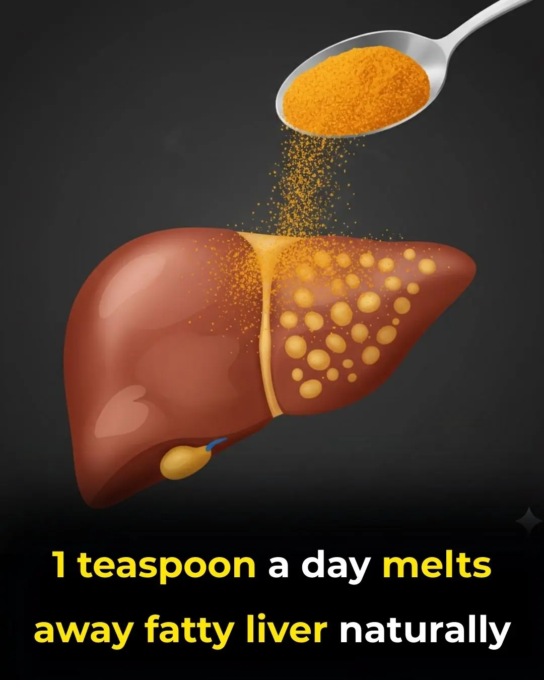 1 teaspoon a day melts away fatty liver naturally