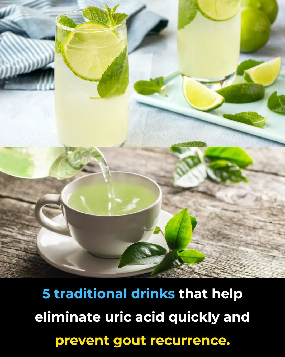 Five Simple Drinks That Help Eliminate Uric Acid and Prevent Gout Flare-Ups