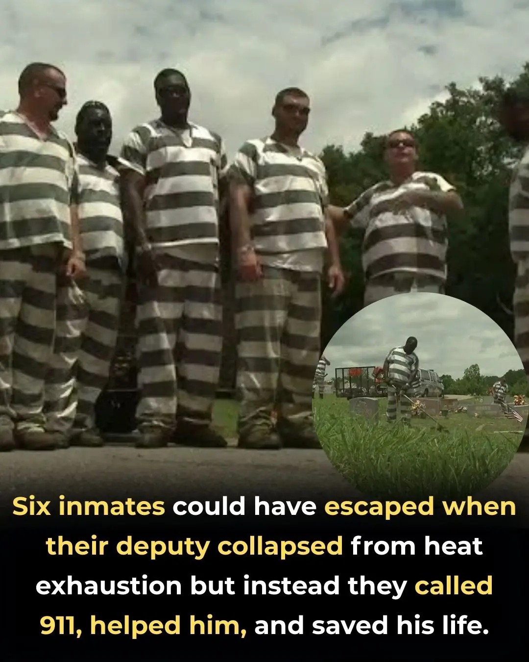 Six Georgia Inmates Risk Nothing and Save Sheriff’s Life