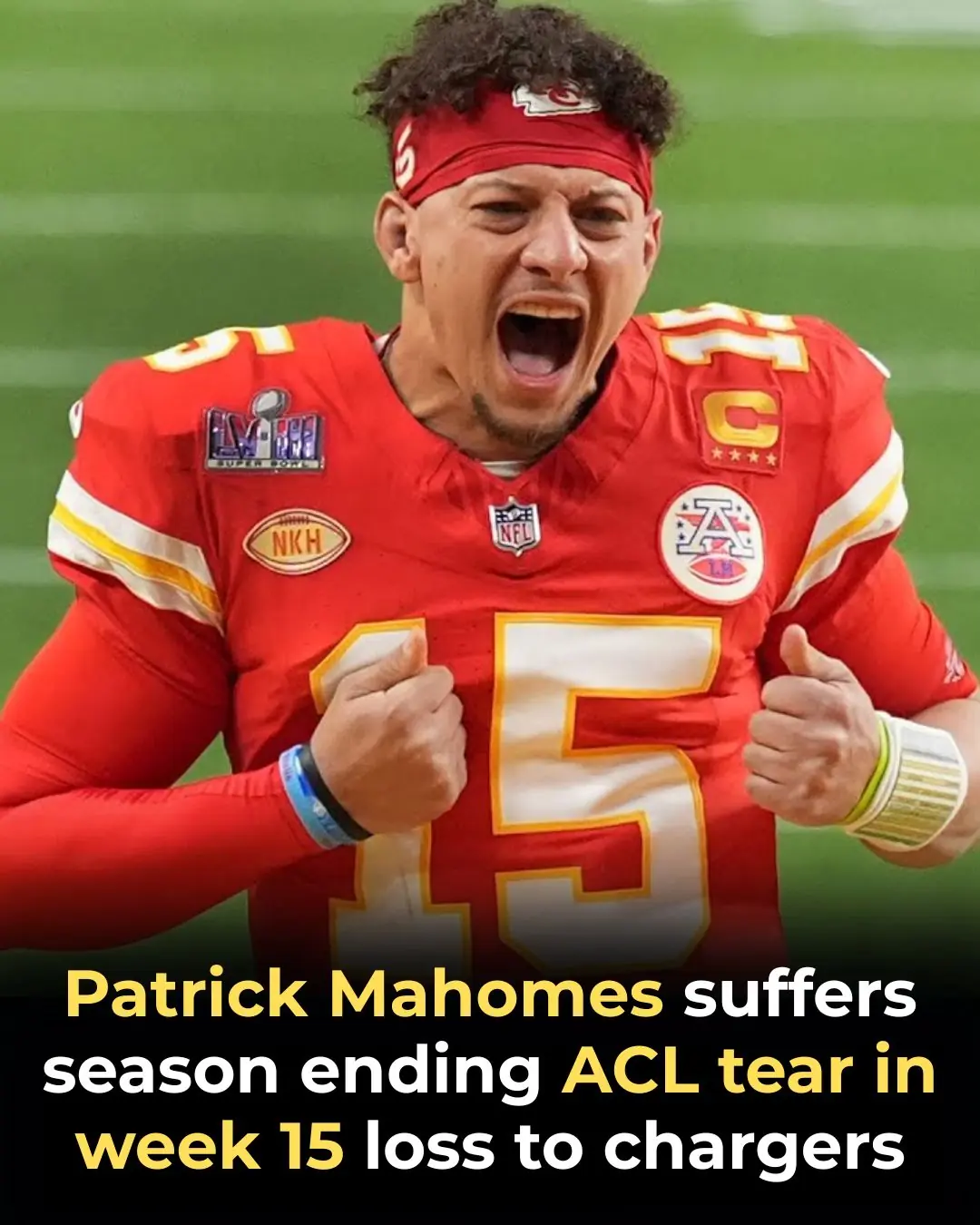 Chiefs confirm Patrick Mahomes tore ACL in left knee
