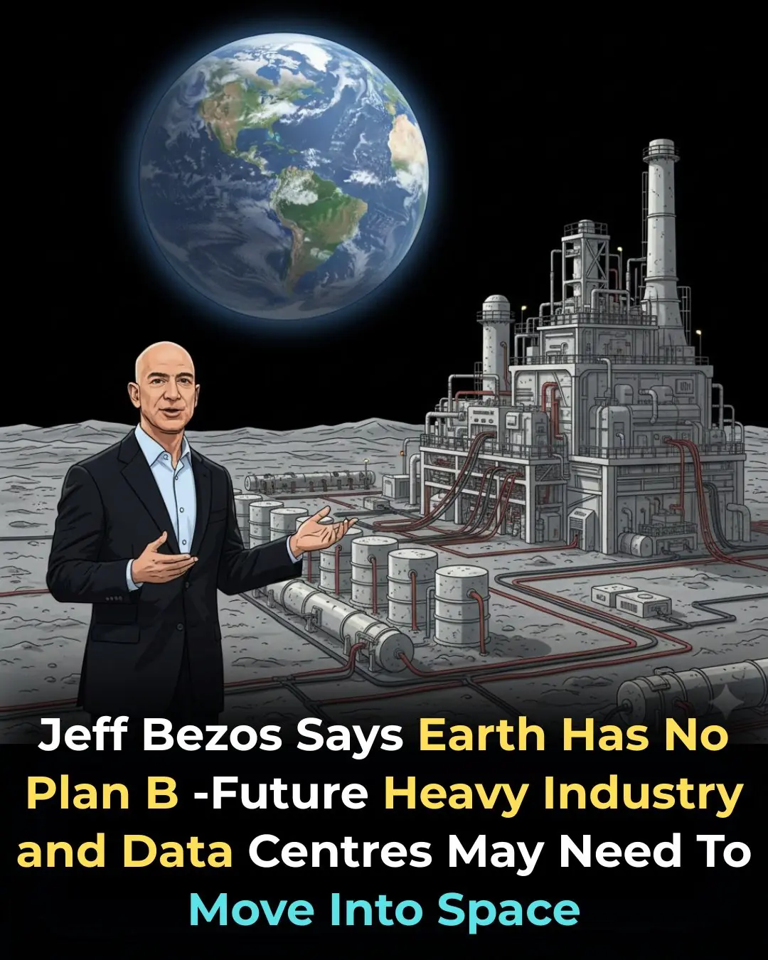 Jeff Bezos Warns Earth Has No Plan B, Calls for Moving Heavy Industry Into Space