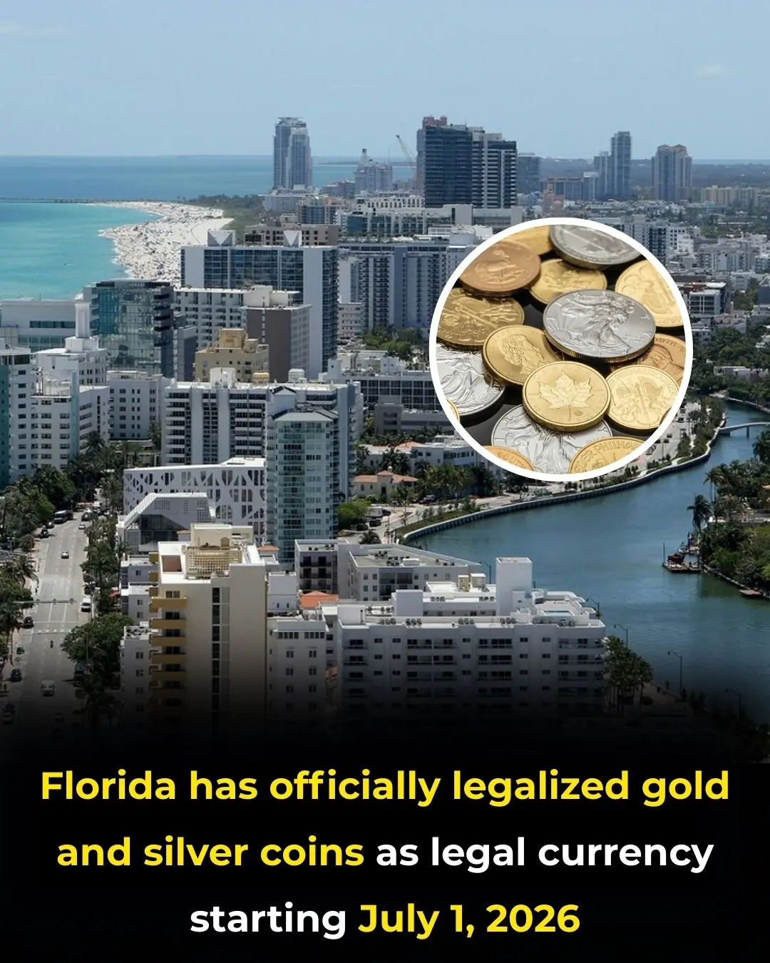 Florida Officially Recognizes Gold and Silver as Legal Currency Starting July 2026