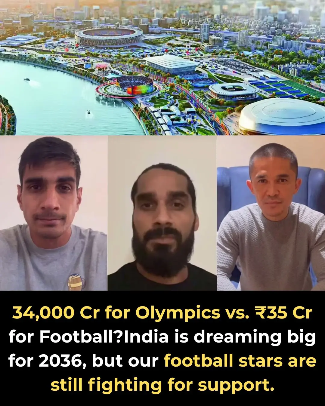India’s Olympic Ambition vs. Football’s Struggle ⚽🏟️🇮🇳