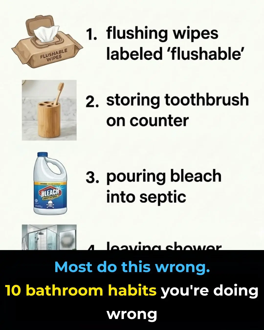 Most do this wrong. 10 bathroom habits you’re doing wrong