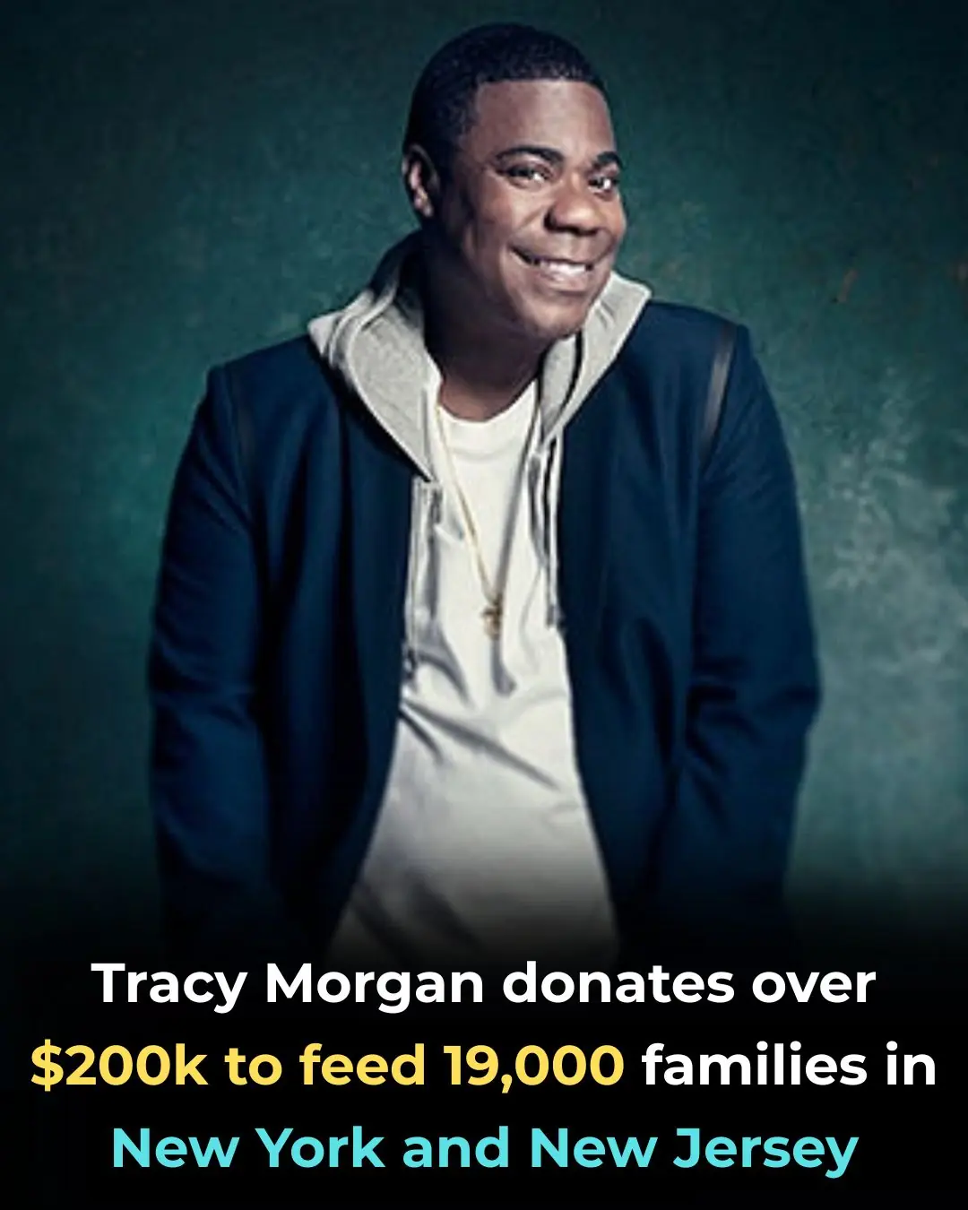 Tracy Morgan donates over $200K to feed 19K families, talks health and career