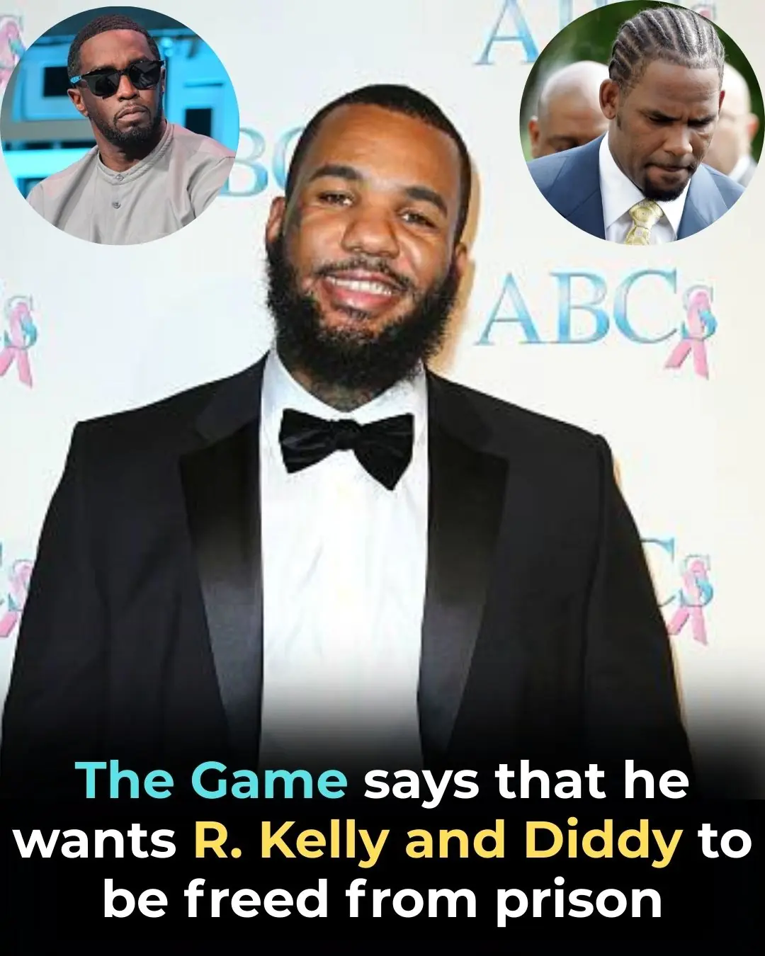 The Game Calls for Diddy and R. Kelly’s Release at His Birthday Party: ‘Free All the Freaky Homies’