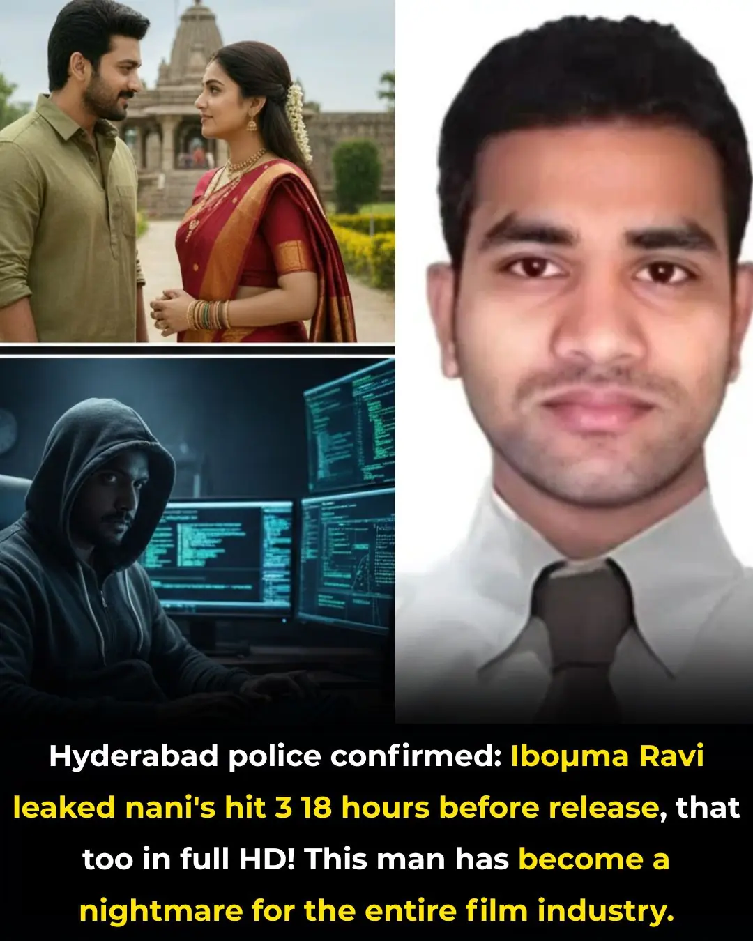 The iBomma Shockwave: How Immadi Ravi’s Arrest Exposed a Cybercrime Empire 🎬🔥