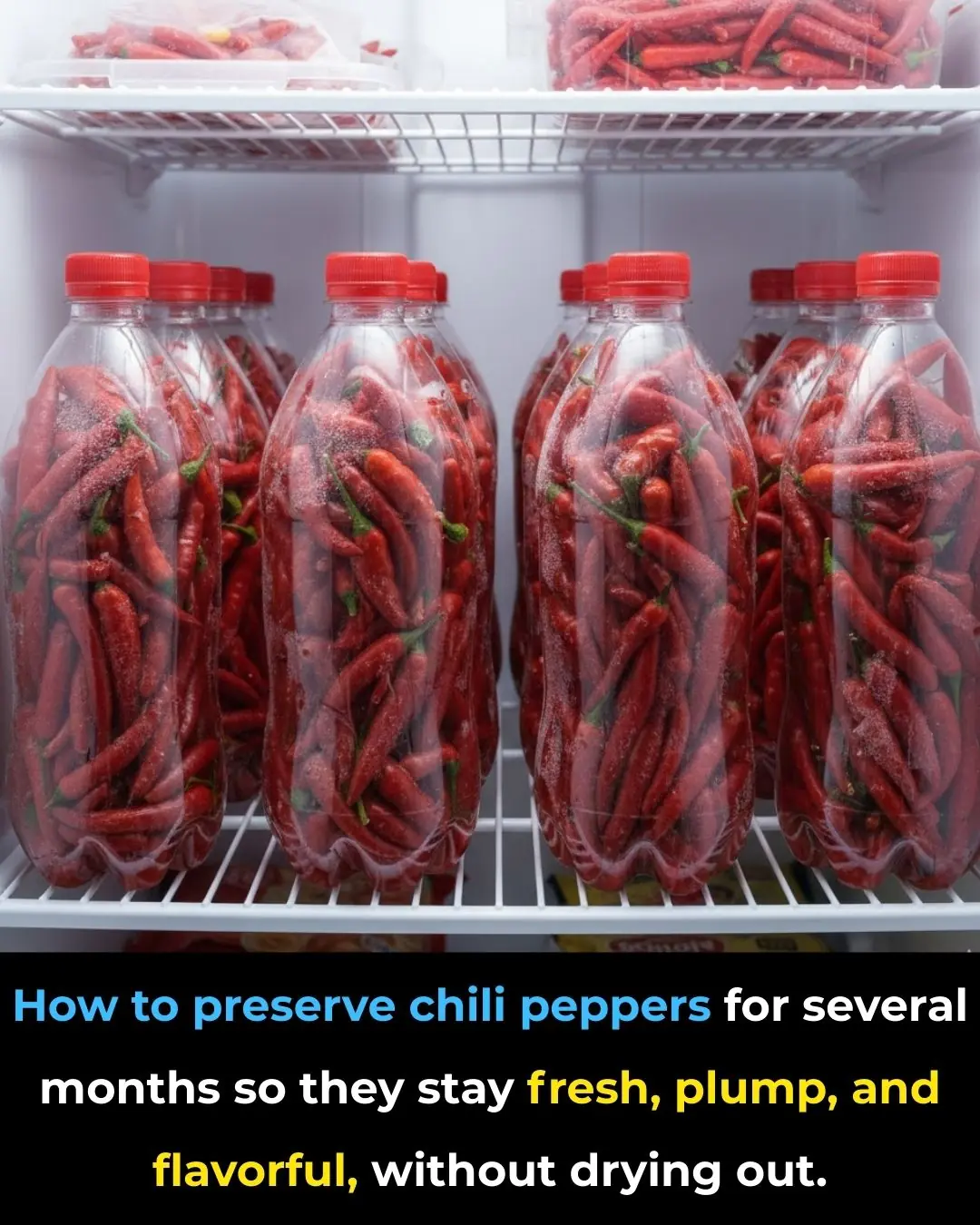 How to store chili peppers for several months so they stay as fresh as when picked, with plump flesh that doesn’t dry out and retains its flavor