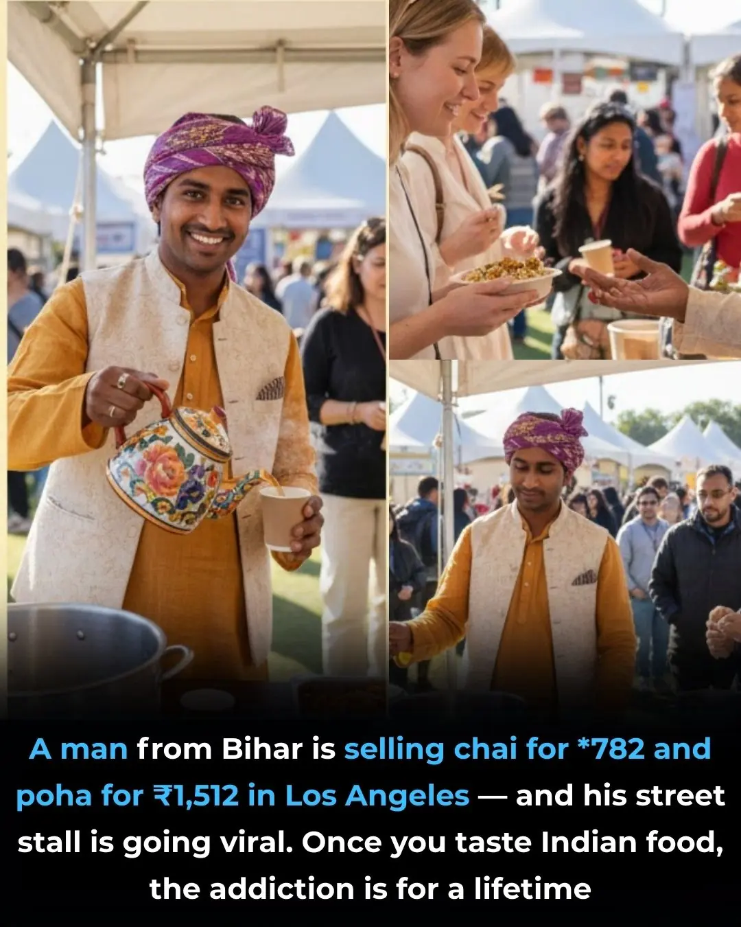 Chai Guy LA: A Bihari Street Vendor’s Viral Rise in California 🌍☕