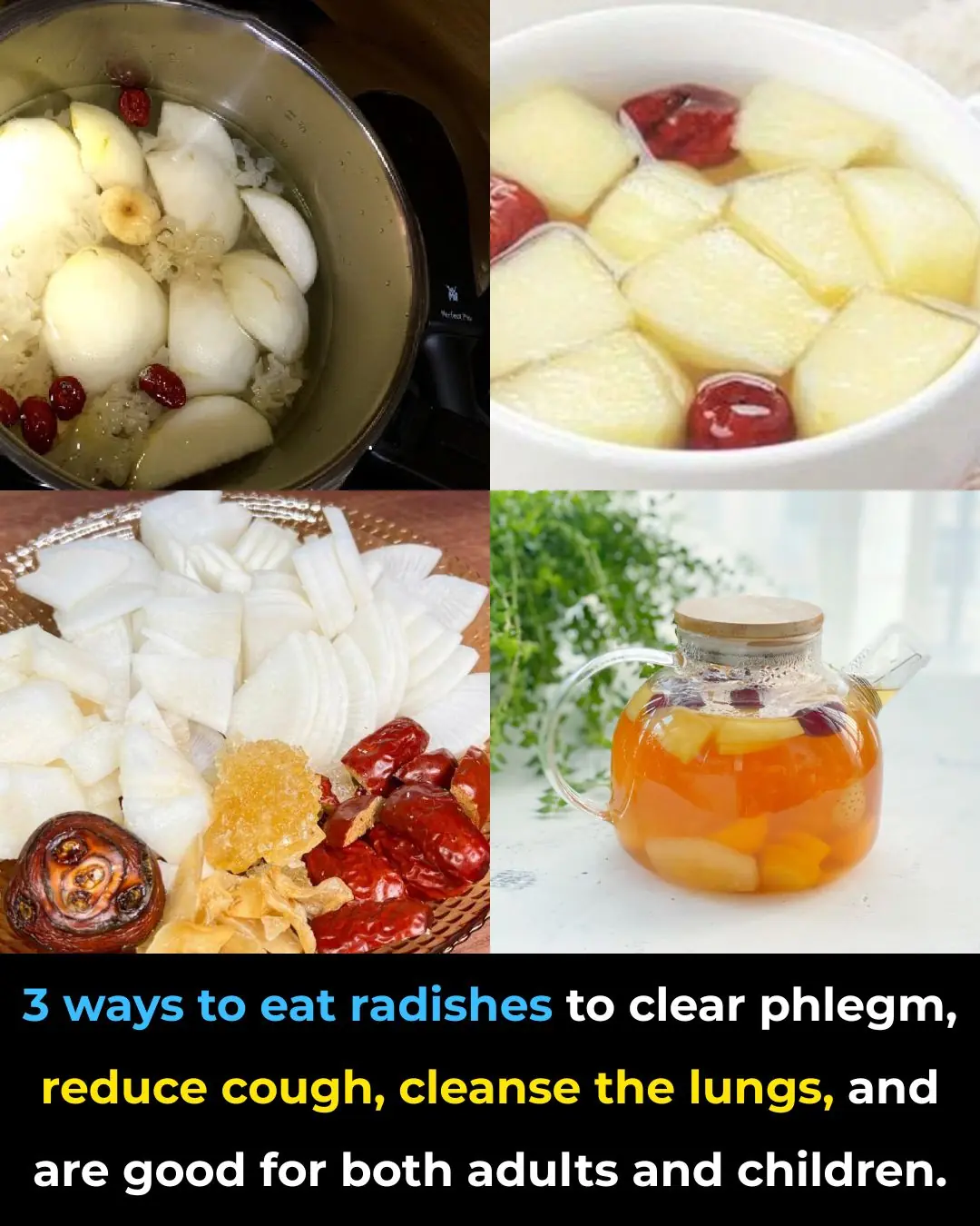 Three Simple Ways to Use White Radish to Reduce Phlegm, Relieve Cough, and Support Lung Health